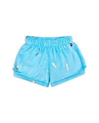 Iscream Girls' Foil Lightning Plush Shorts - Little Kid