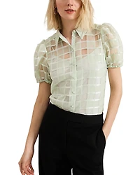 Phase Eight Angie Check Blouse