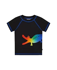 Deux par Deux Boys' Short Sleeve Rashguard - Little Kid
