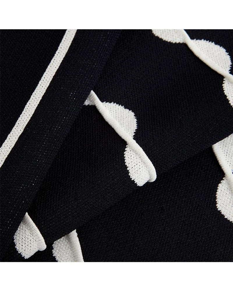 Liz Pleated Scalloped Skirt