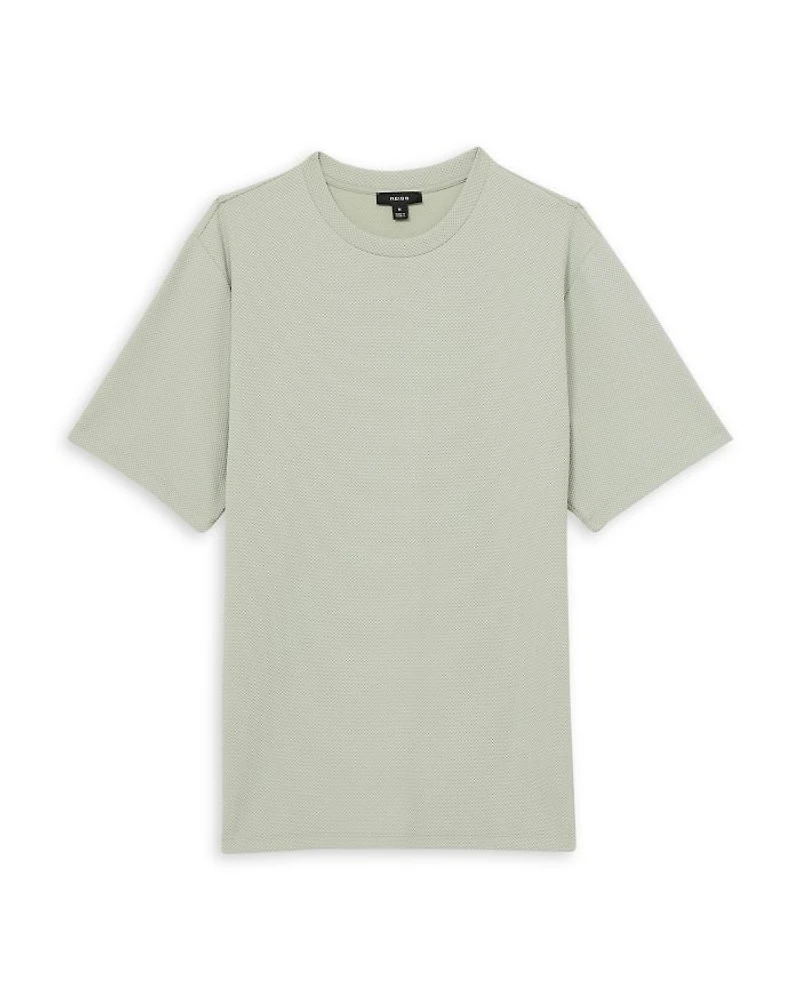 Short Sleeve Waffle Knit Tee