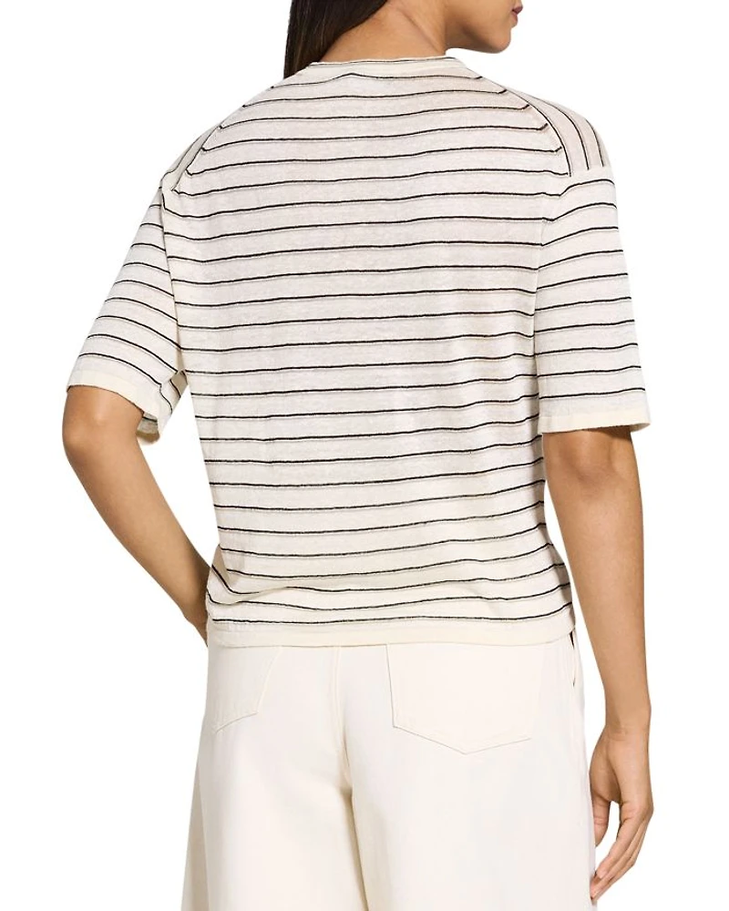 Boyfriend Tee Linen-Blend