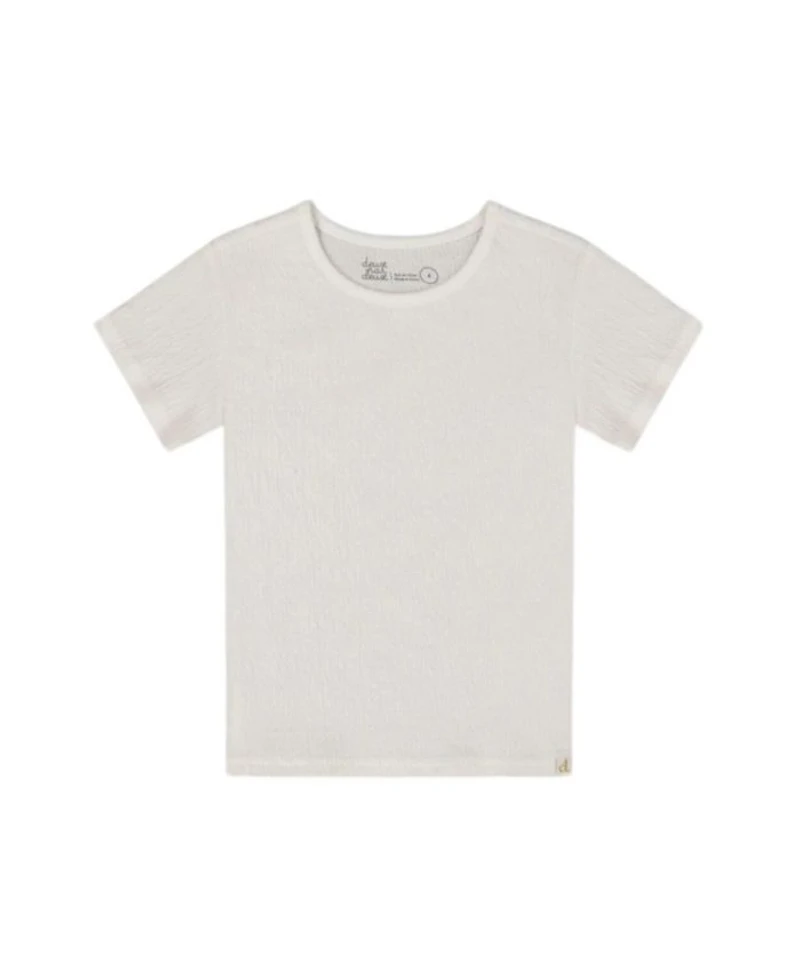 Girls' Crinkle Short Sleeve Top