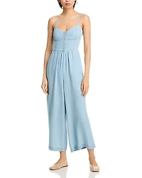 Aqua Chambray Jumpsuit - Exclusive