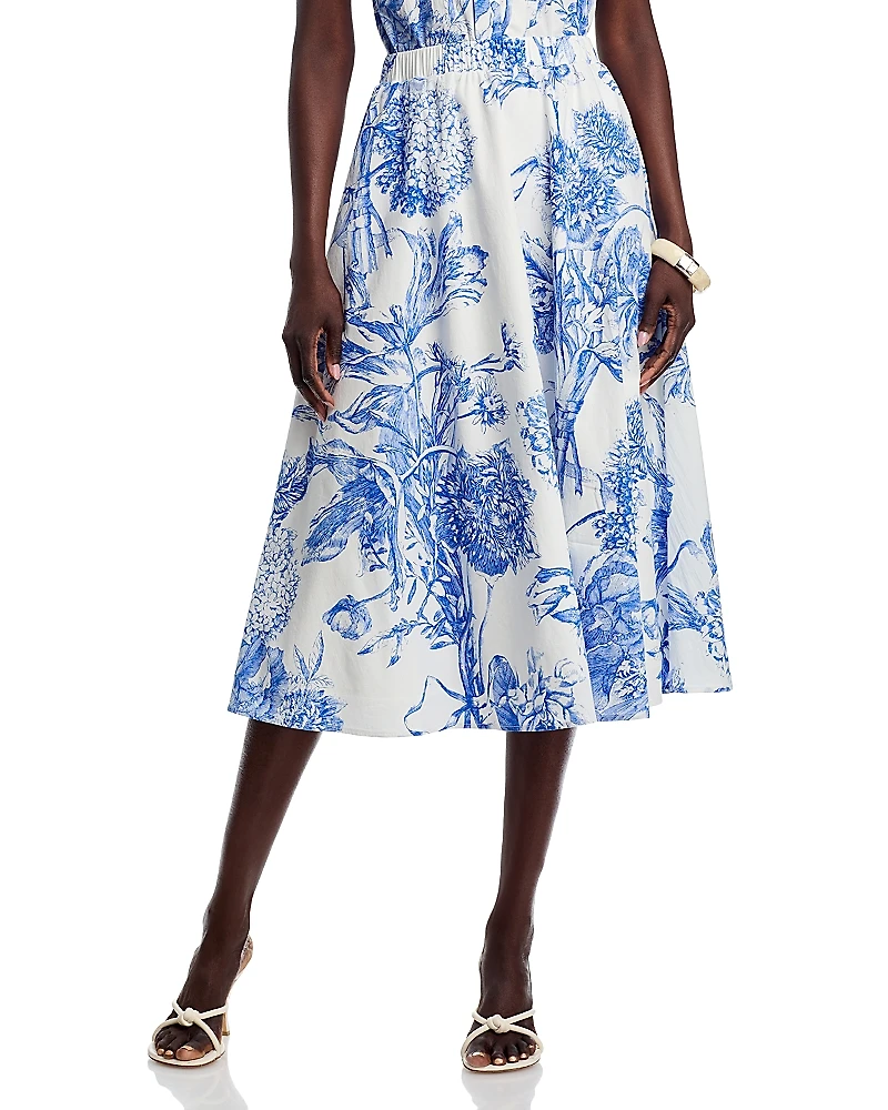 T Tahari Printed Skirt