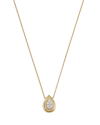 Bloomingdale's Fine Collection Diamond Cluster Pendant Necklace