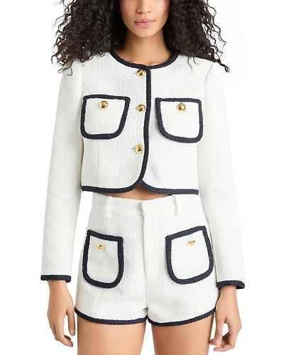 Auden Tweed Contrast Trim Jacket