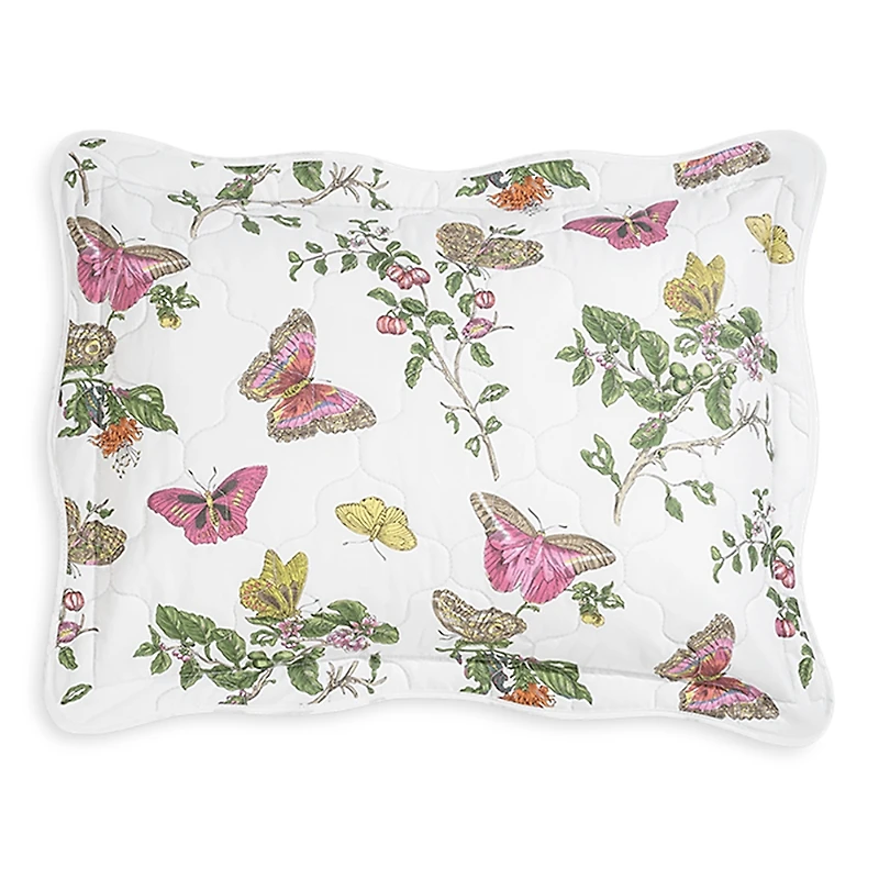 Matouk Baudin Butterfly Quilted Boudoir Sham