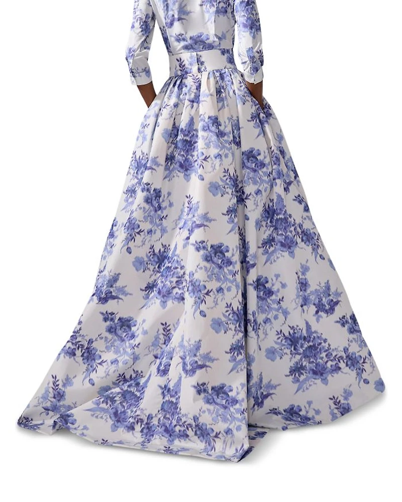 Floral Print Ball Skirt