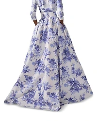 Floral Print Ball Skirt