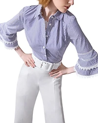 Tiered Ruffled Sleeve Blouse