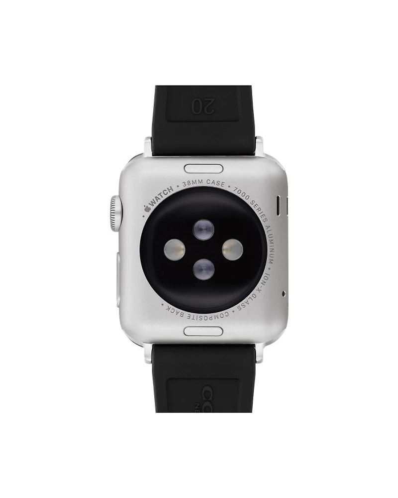 COACH Apple Watch® Black Silicone Strap, 38/40/41mm & 42mm