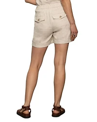 Caravan Linen Cuffed Shorts
