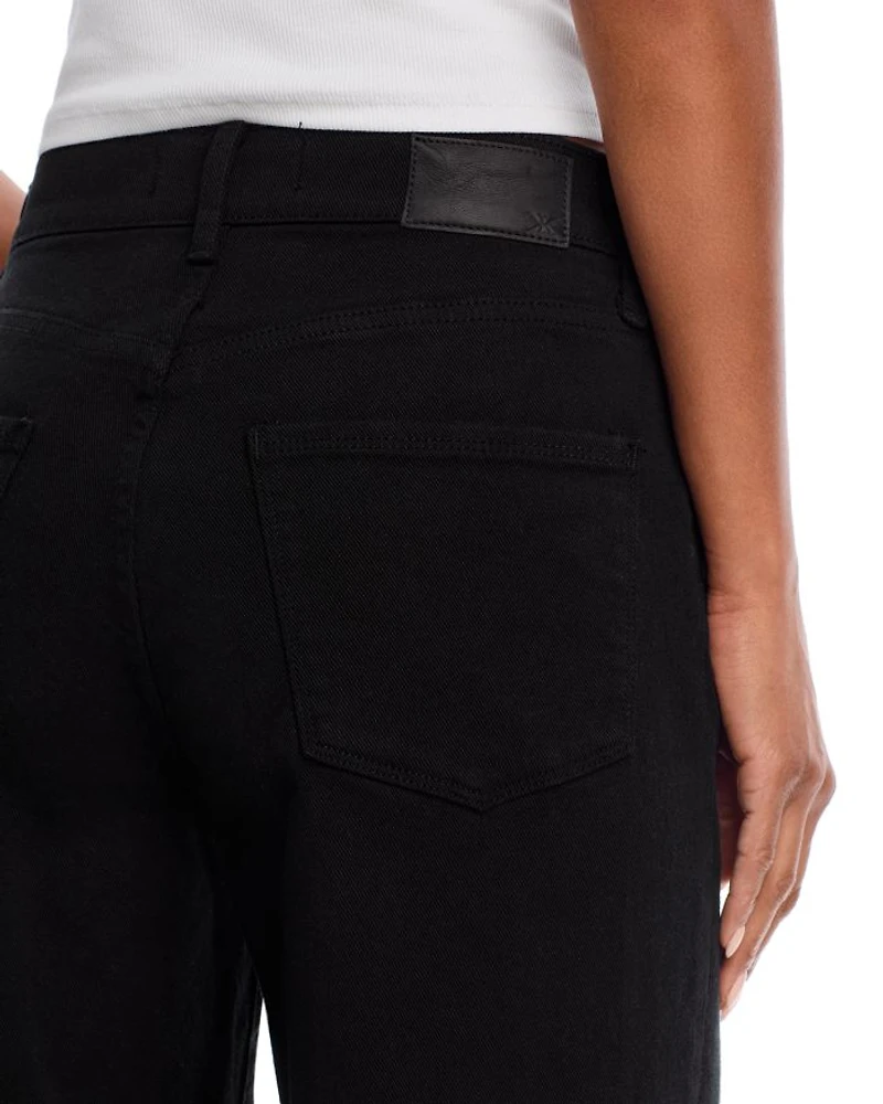 Sagit High Rise Wide Leg Jeans Black