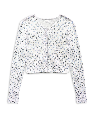KatieJnyc Girls' Tween Marina Pointelle Cardigan - Big Kid