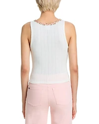 Allen Rose Trim Tank Top
