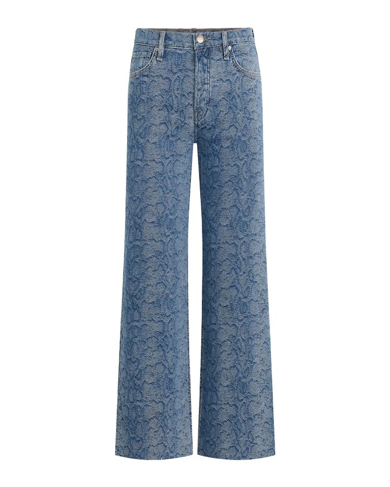 Rosie High Rise Ankle Wide Leg Jeans Venom