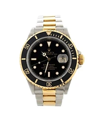 Oyster Perpetual Submariner Date Automatic Watch in Stainless Steel with Gold 40mm