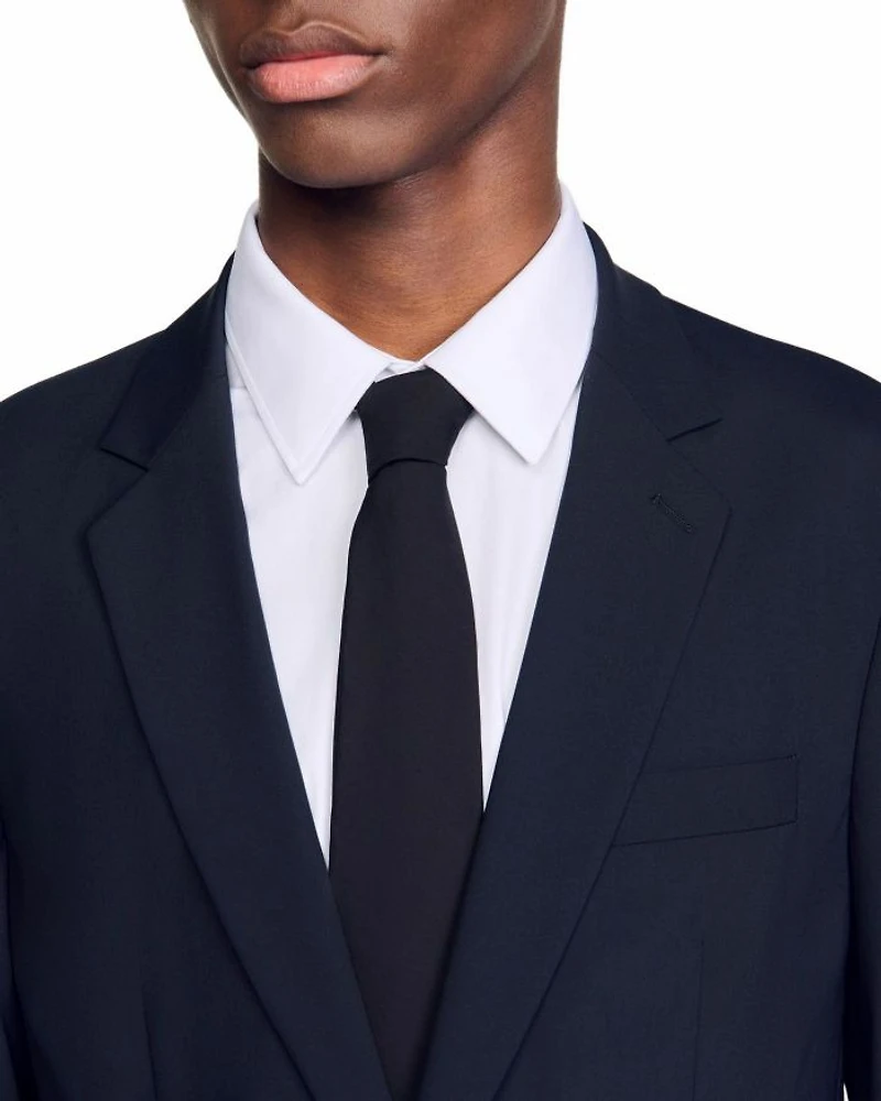 Unstructured Wool Suit Jacket