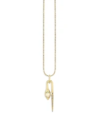 Sydney Evan 14K Yellow Gold Opal & Diamond Snake Pendant Necklace, 18