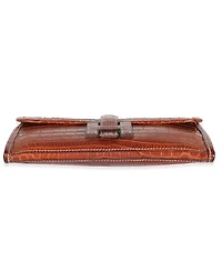 Fauve Crocodile Niloticus Lisse Jige Clutch Exotic Handbag