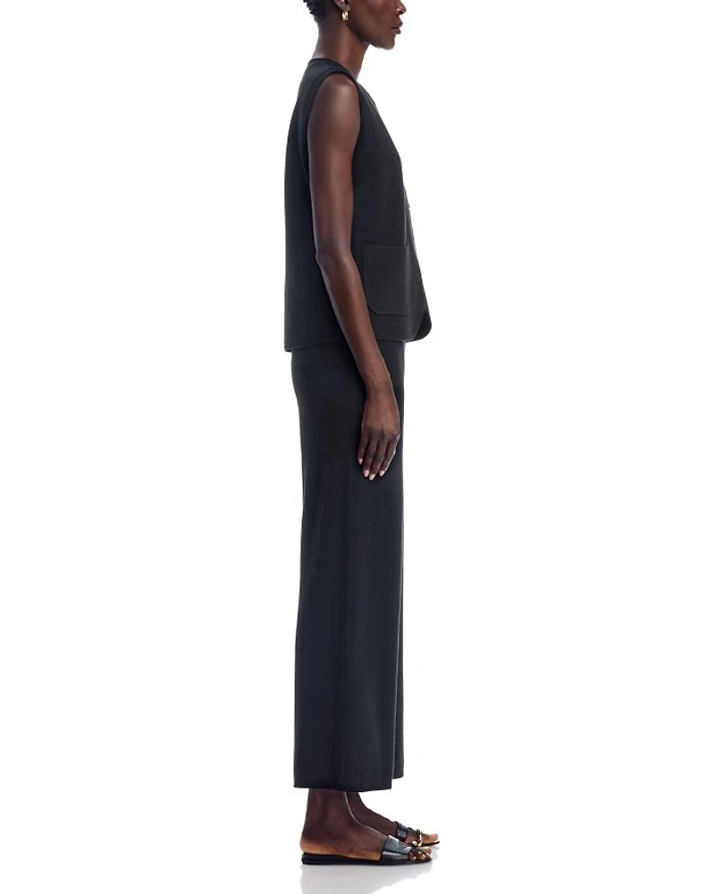 Sweater Vest & Wide Leg Pants Set