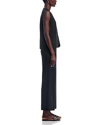 Sweater Vest & Wide Leg Pants Set