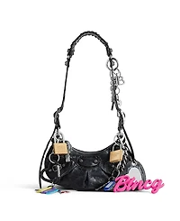 Balenciaga Le Cagole Shoulder Bag Used Effect with Charms