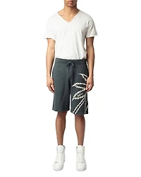 Palm Tree Drawstring Shorts