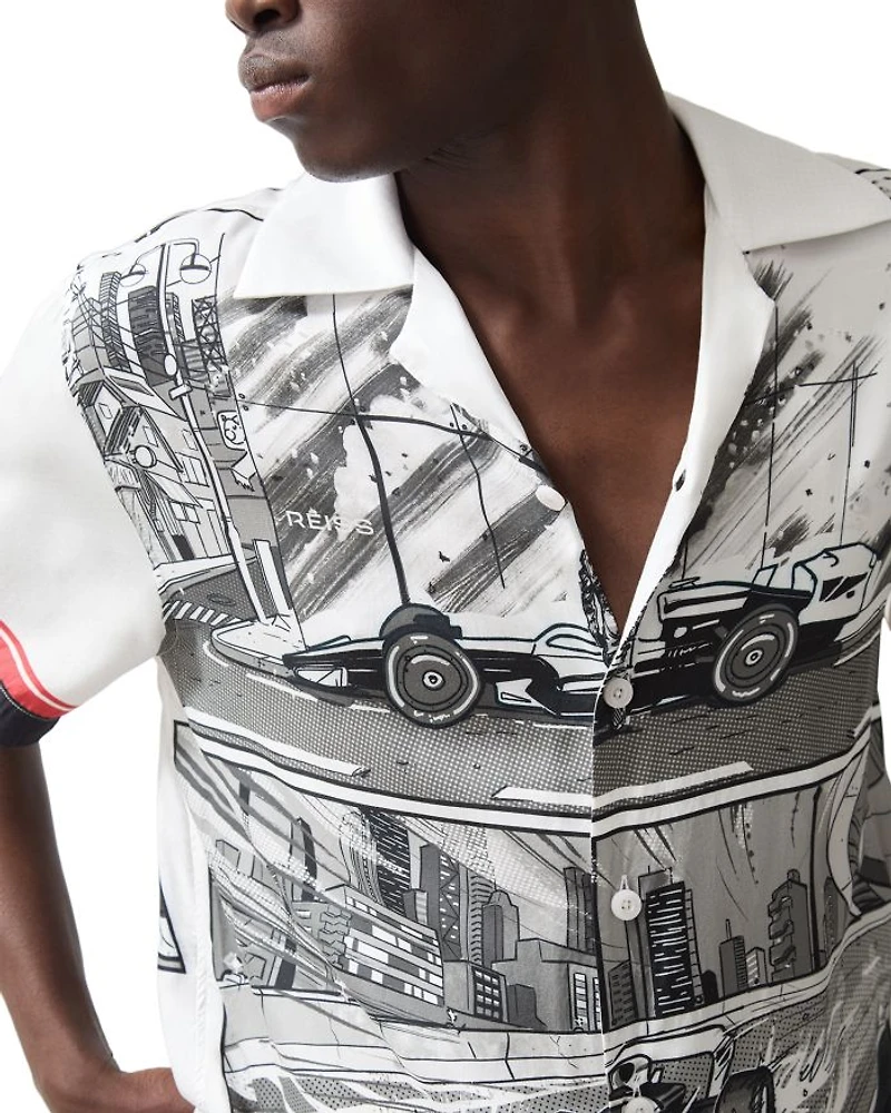 Comic Graphic Camp Shirt