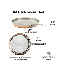 CopperBond® 12.5" Induction Copper Skillet