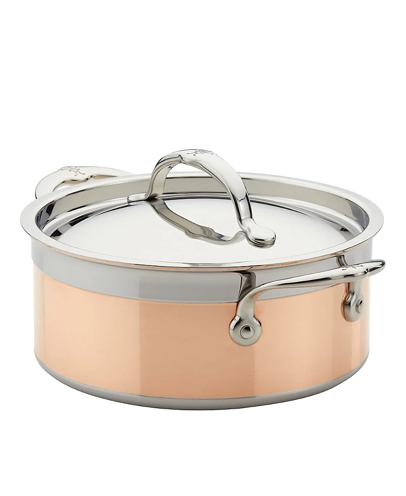 CopperBond 3-Quart Induction Copper Soup Pot with Lid