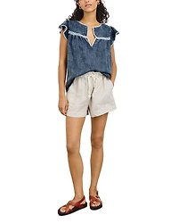 Tafia Relaxed Fit Cap Sleeve Top