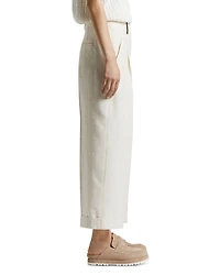 Cuffed Straight Palazzo Pants