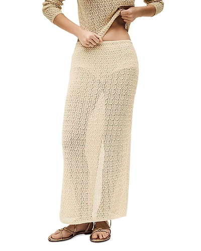 ba & sh Jupe Prettie Crochet Maxi Skirt