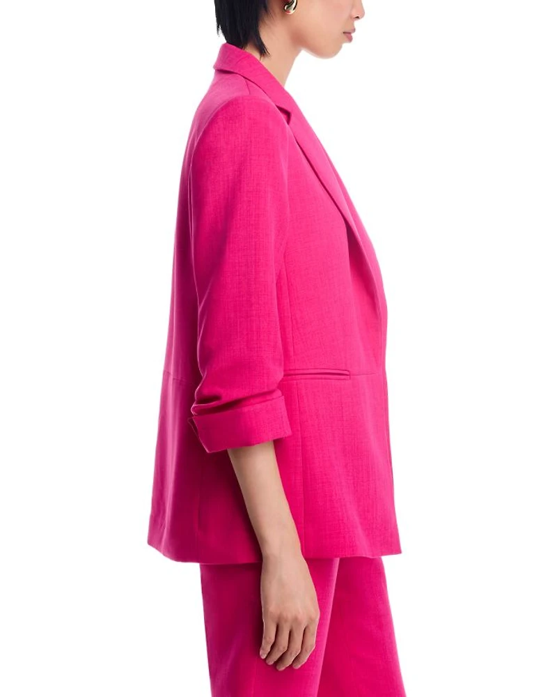Ruched Sleeve Blazer