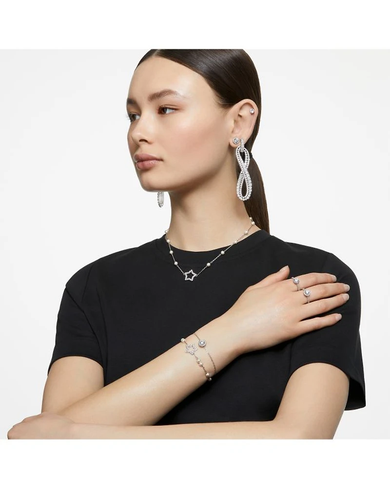 Una Crystal Halo Ring