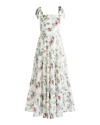 Monnie Shoulder Tie Maxi Dress