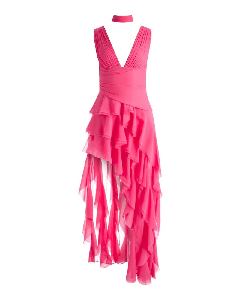 Holly Tiered High Low Dress