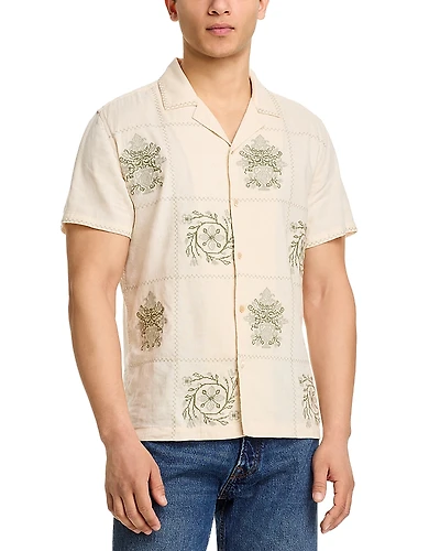 Rails Clairo Quilt Squares Short Sleeve Shirt