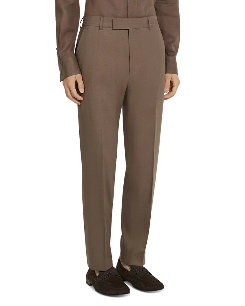 Oasi Lino Regular Fit Linen Trousers