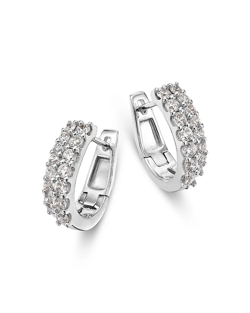 Bloomingdale's Fine Collection Diamond Double Huggie Hoop Earrings