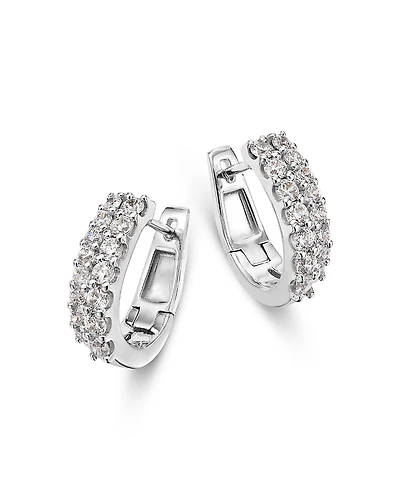Bloomingdale's Fine Collection Diamond Double Huggie Hoop Earrings