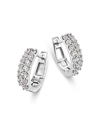 Bloomingdale's Fine Collection Diamond Double Huggie Hoop Earrings