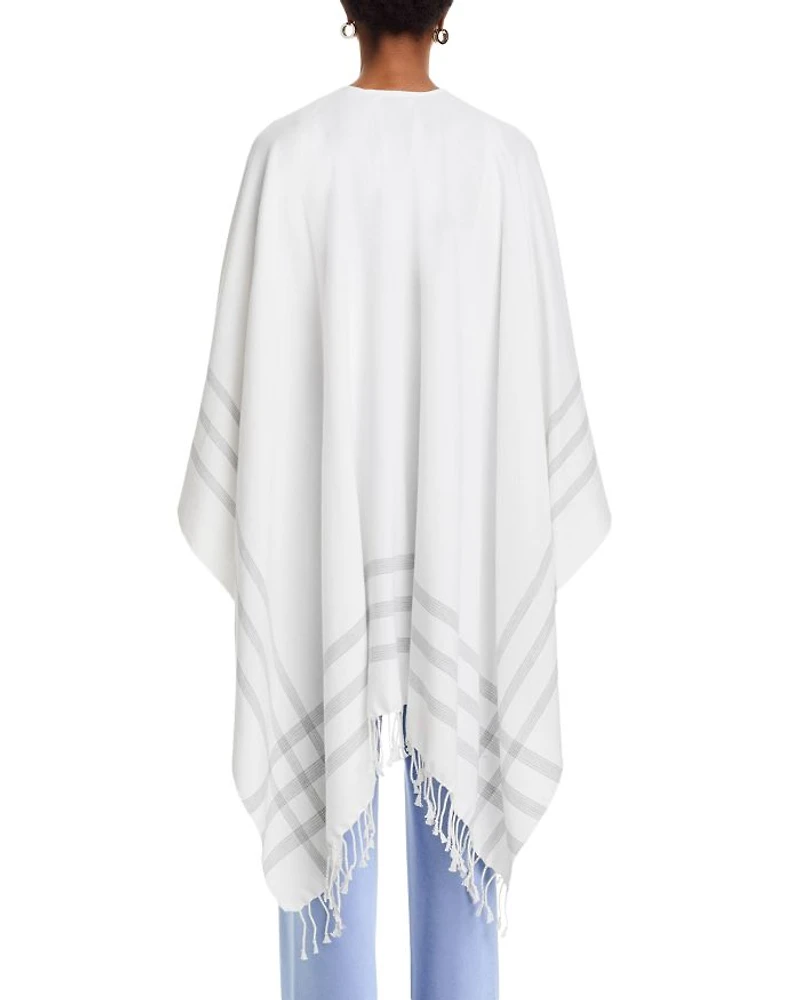 Woven Cotton Cashmere Cape