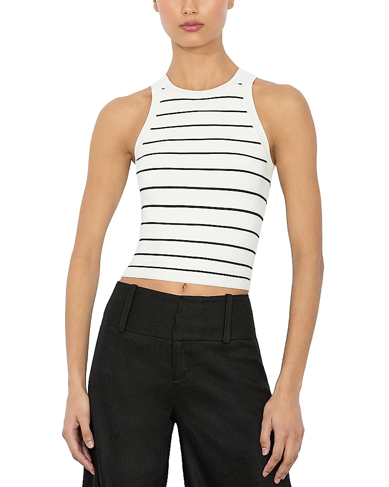 Alice and Olivia Rydel Striped Tank Top