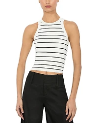 Alice and Olivia Rydel Striped Tank Top