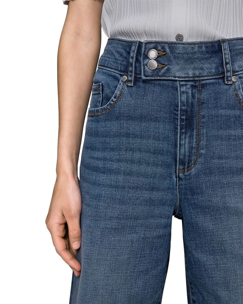 High Rise Scalloped Jeans Coastal Blue