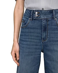 High Rise Scalloped Jeans Coastal Blue