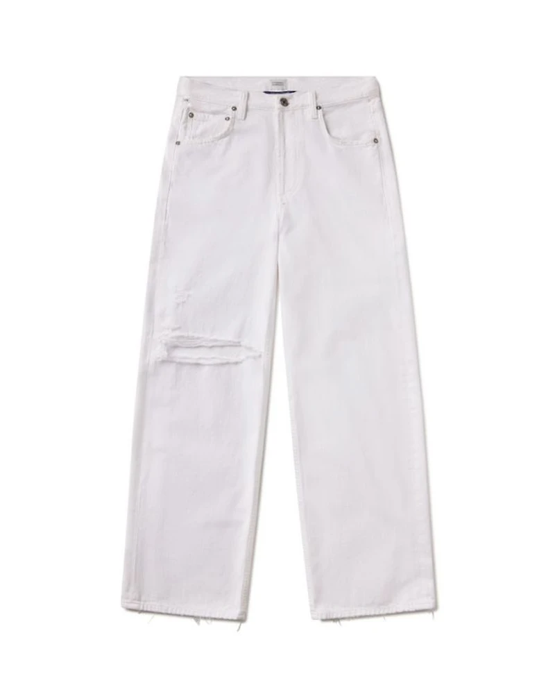 Ayla High Rise Baggy Jeans Zinc